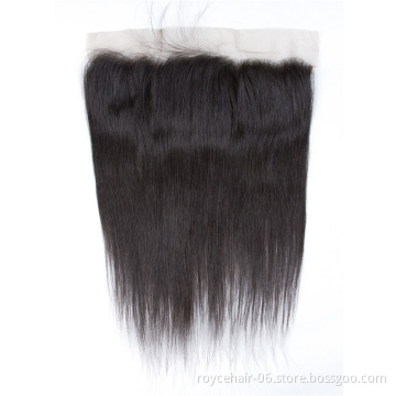 Thin 13x4 Raw Indian  Natural Hairline Brazilian Malaysian Silky Straight Wave Mink Full Lace Frontals